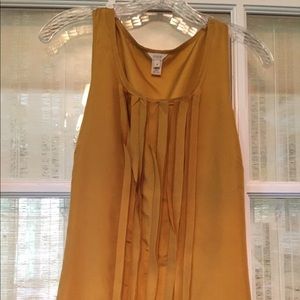 JCrew Silk Pleated-front Sleeveless Top 8P